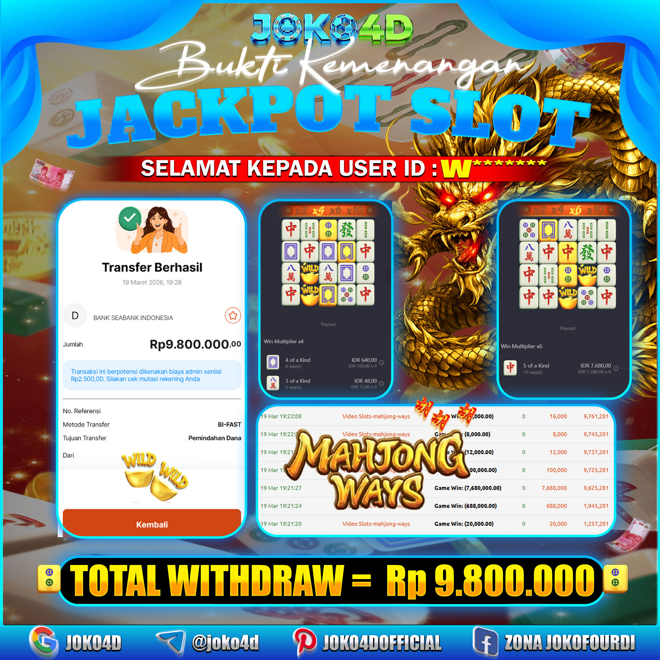 BUKTI KEMENANGAN 2026 DI GAMES MAHJONG WAYS