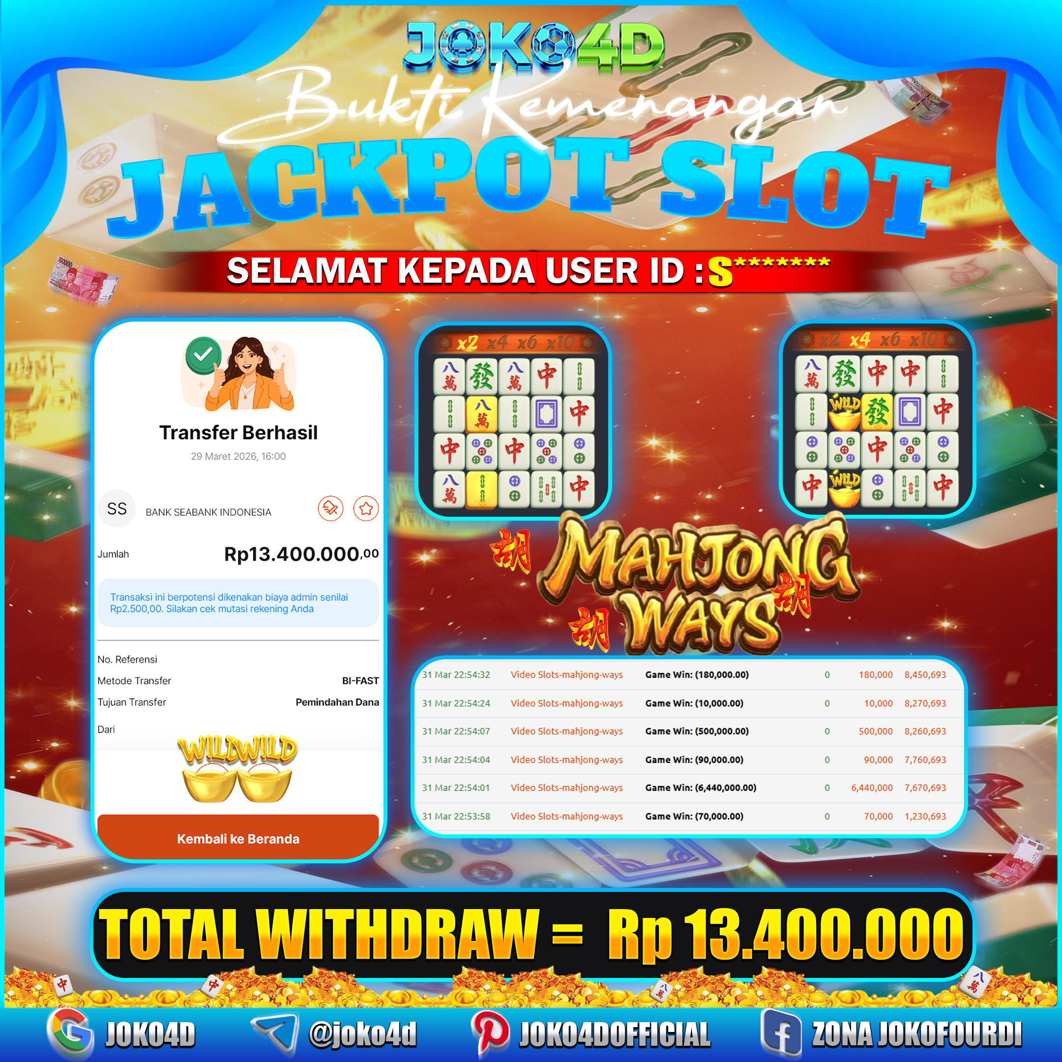 BUKTI KEMENANGAN 2026 DI GAMES MAHJONG WAYS
