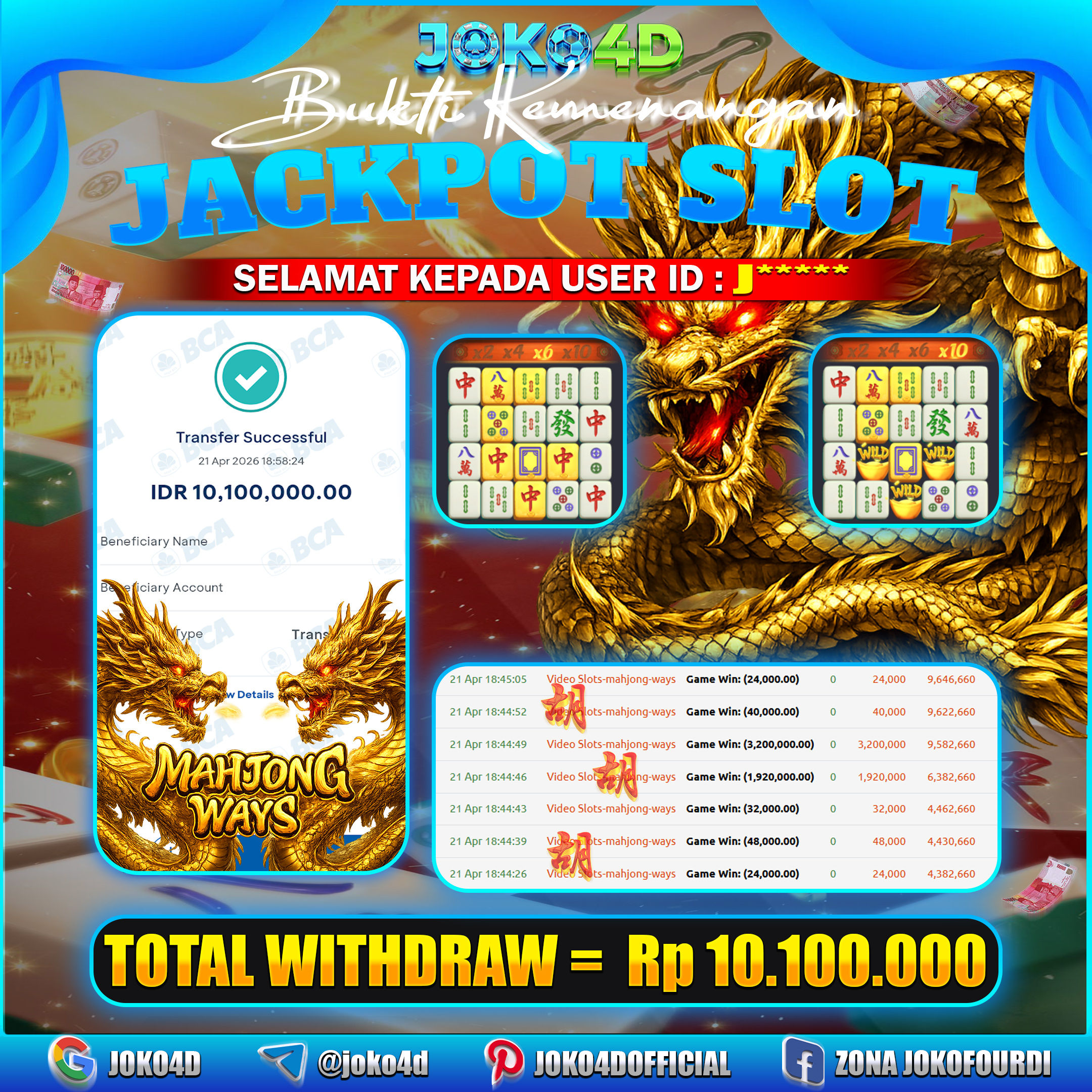 BUKTI KEMENANGAN 2026 DI GAMES MAHJONG WAYS