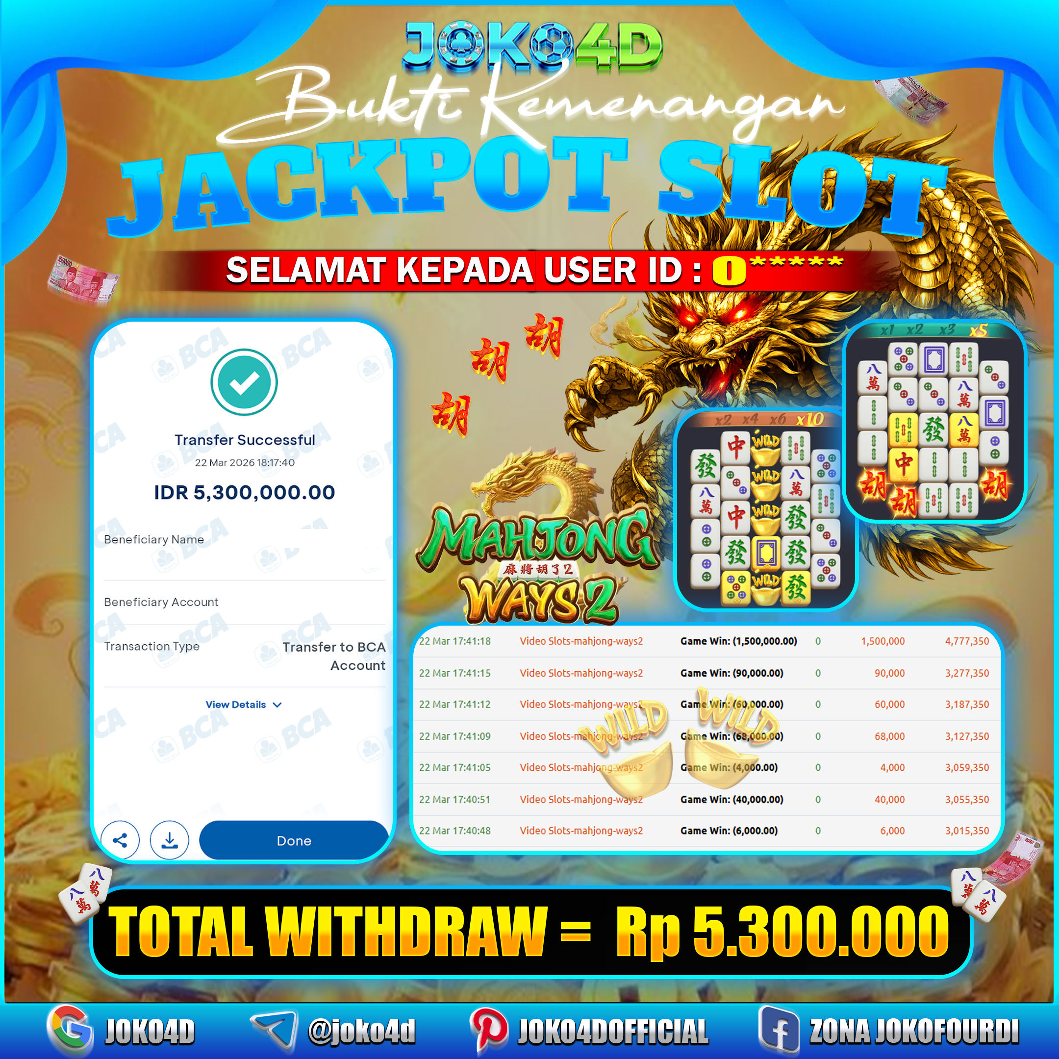 BUKTI KEMENANGAN 2026 DI GAMES MAHJONG WAYS 2