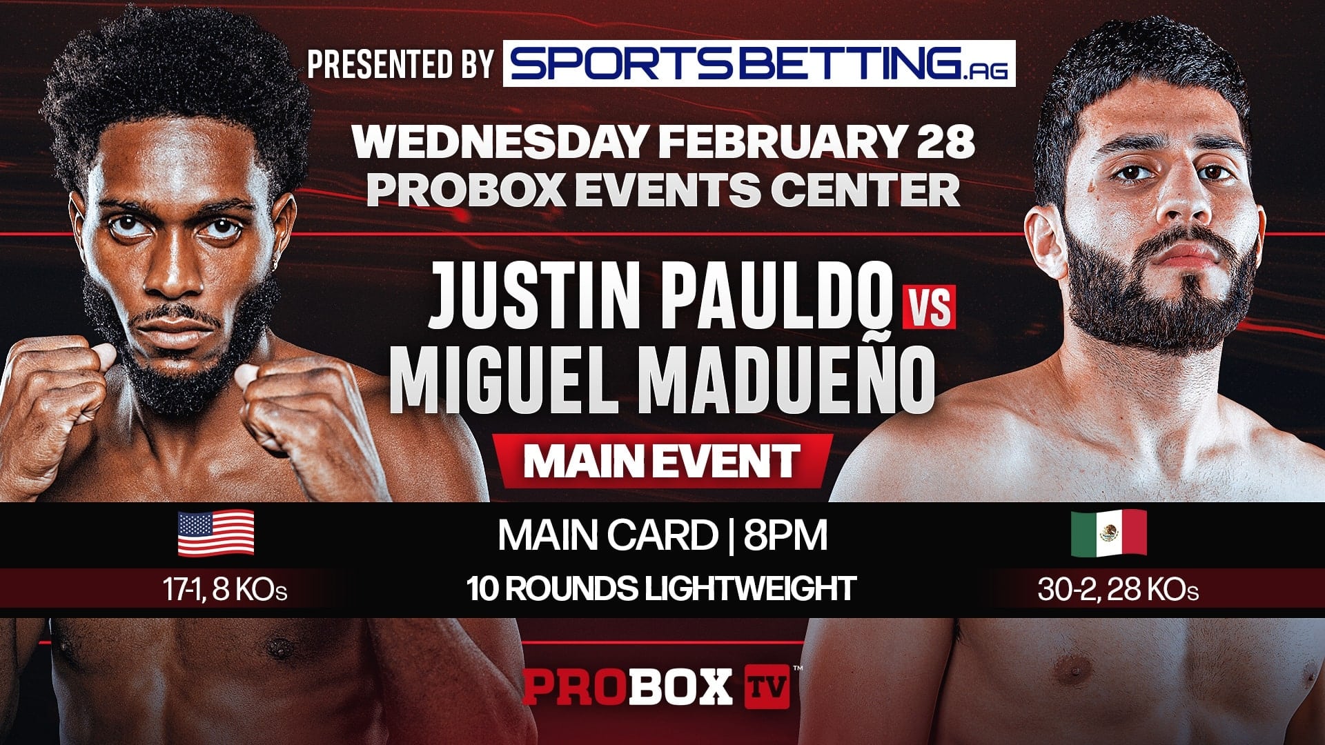 Justin Pauldo vs. Miguel Madueno