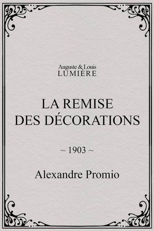 La remise des décorations