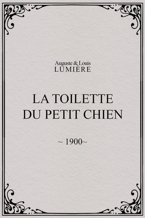 La toilette du petit chien