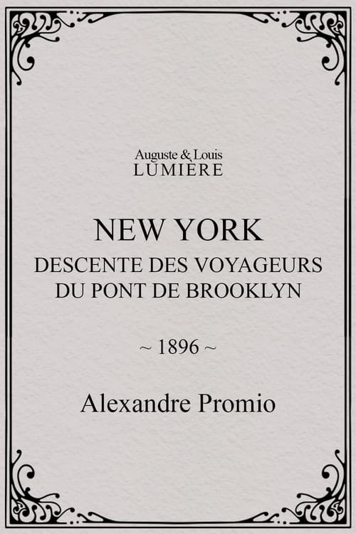 New York, descente des voyageurs du pont de Brooklyn