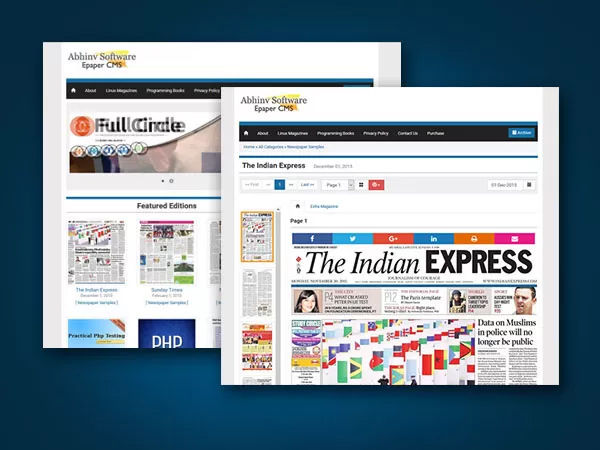 Epaper Website with CMS