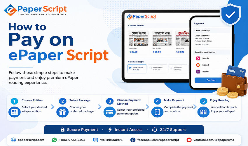 How to Pay on ePaperScript