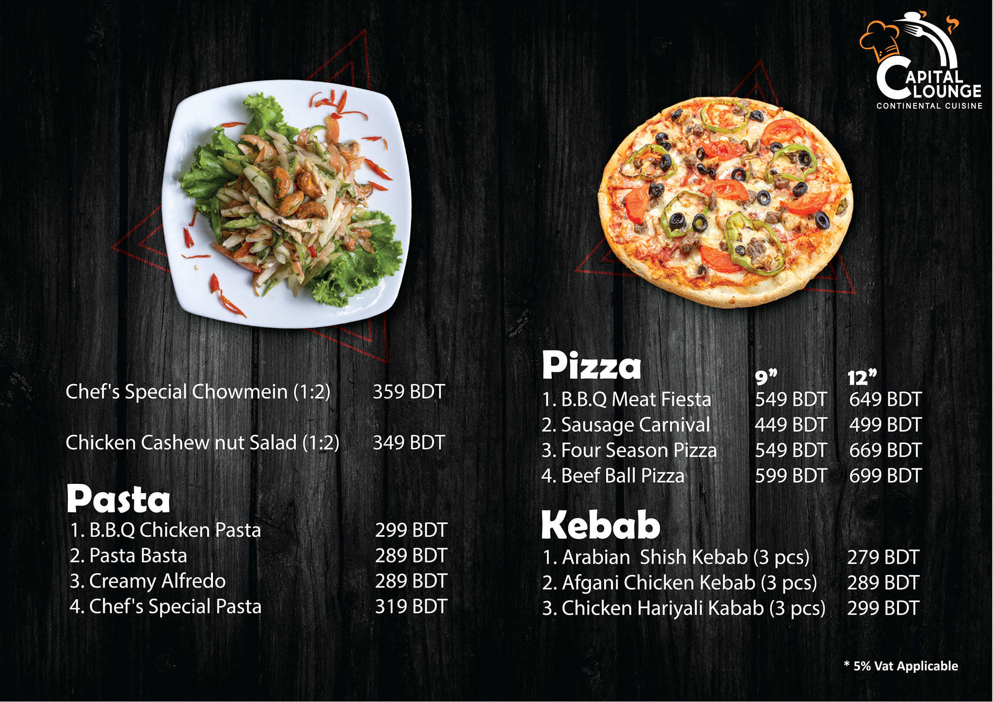 Fast Food Menu