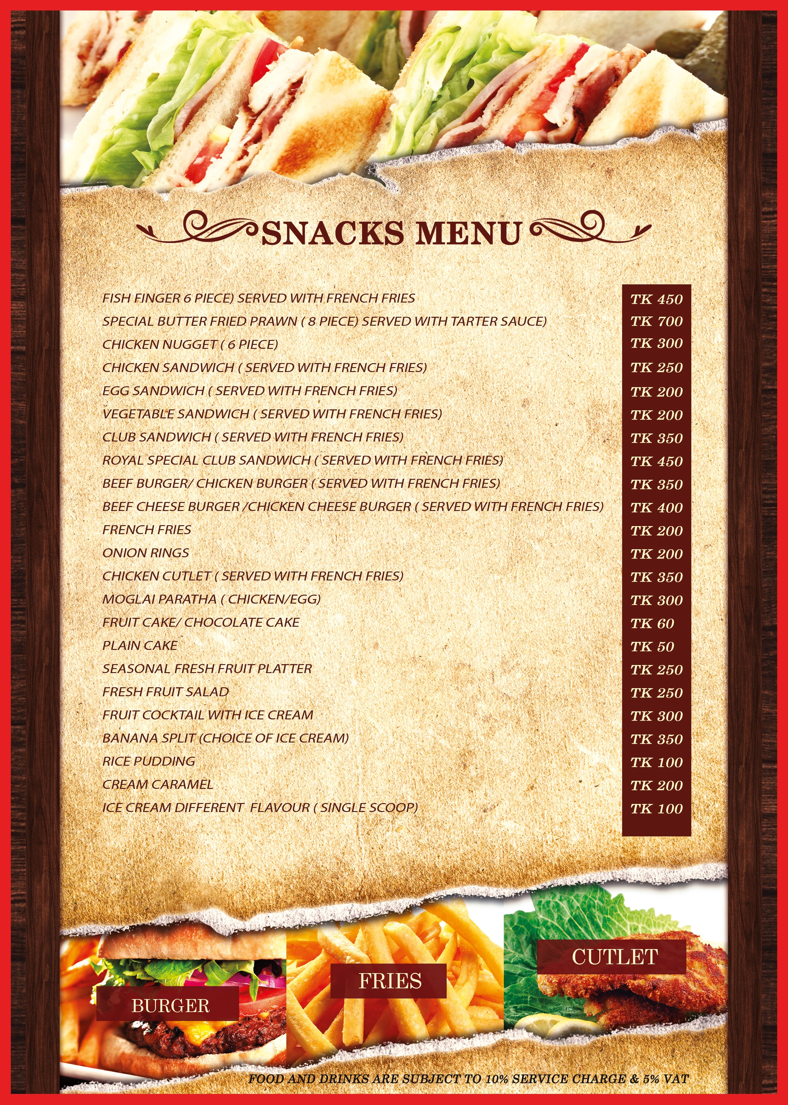 Menu 9