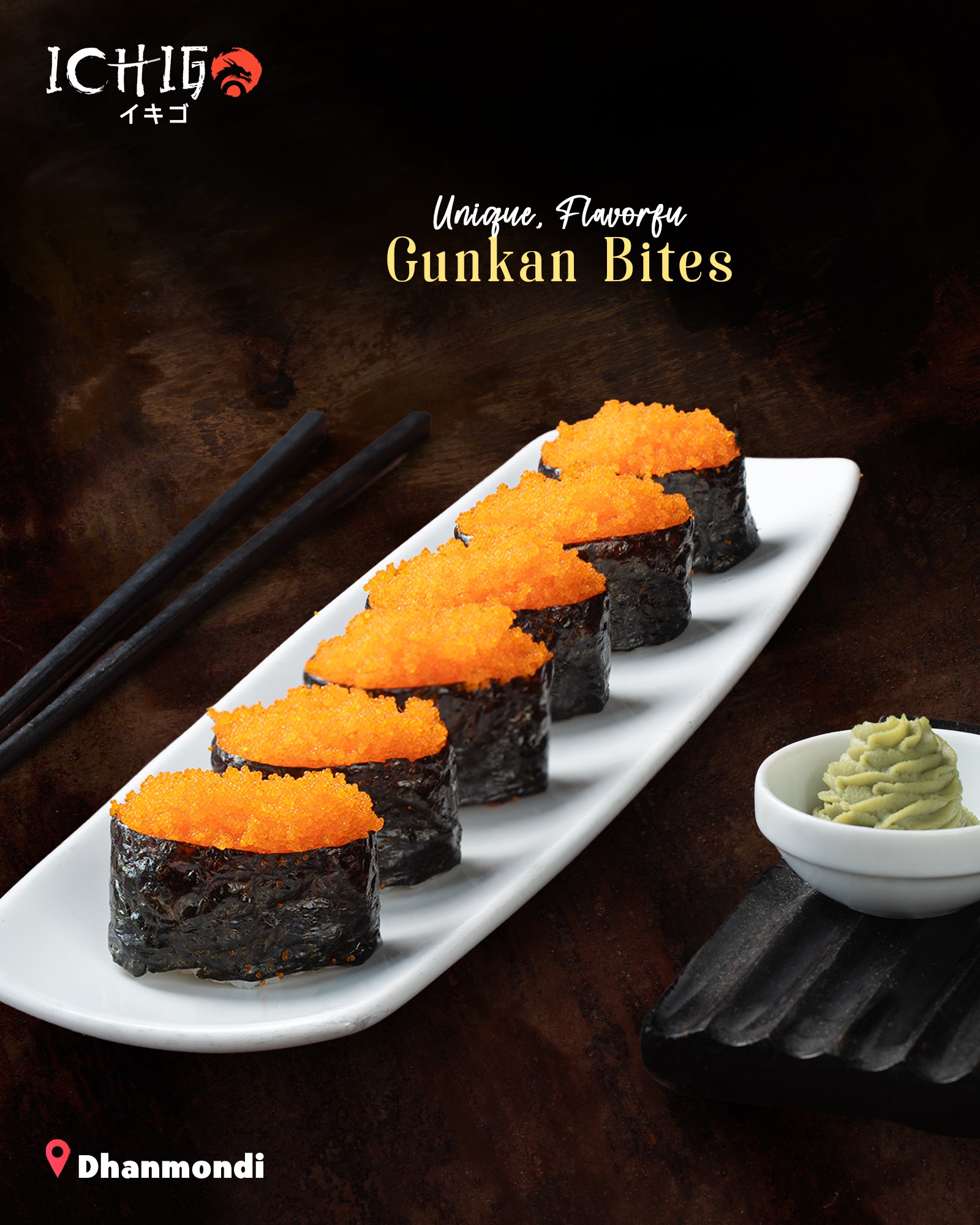 Salmon Gunkan Maki 6 pccs