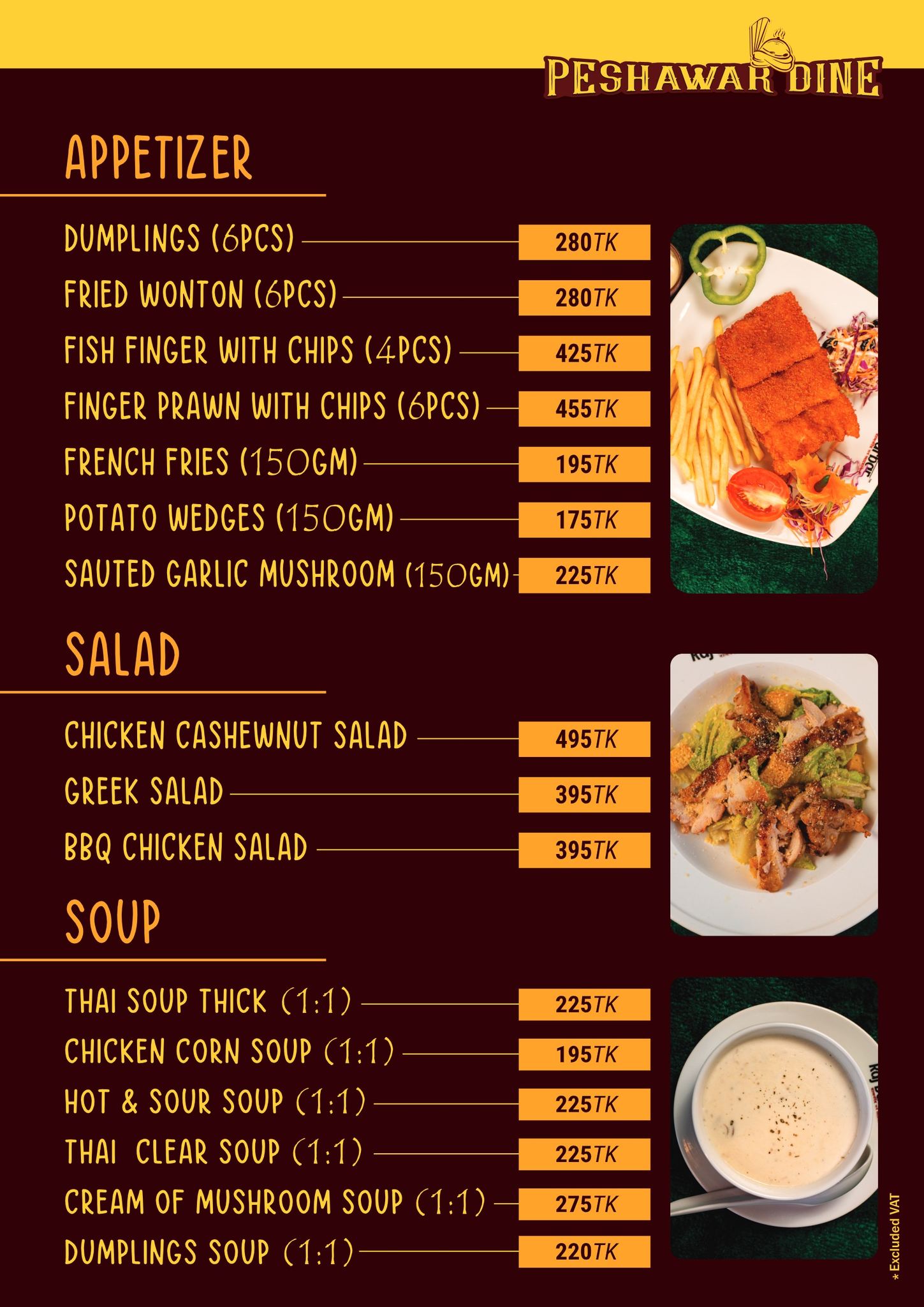 Appetizer Menu