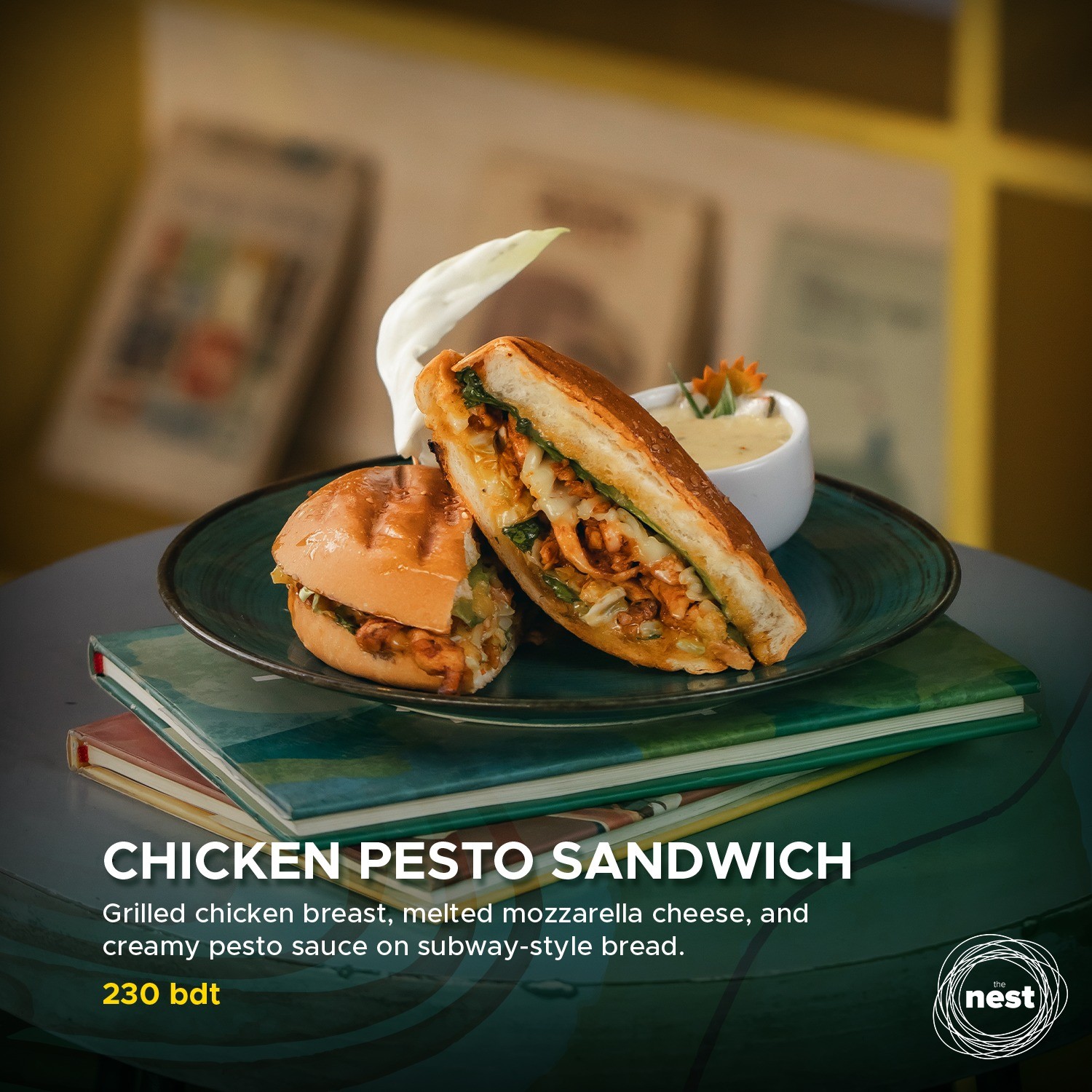 CHICKEN PESTO SANDWICH