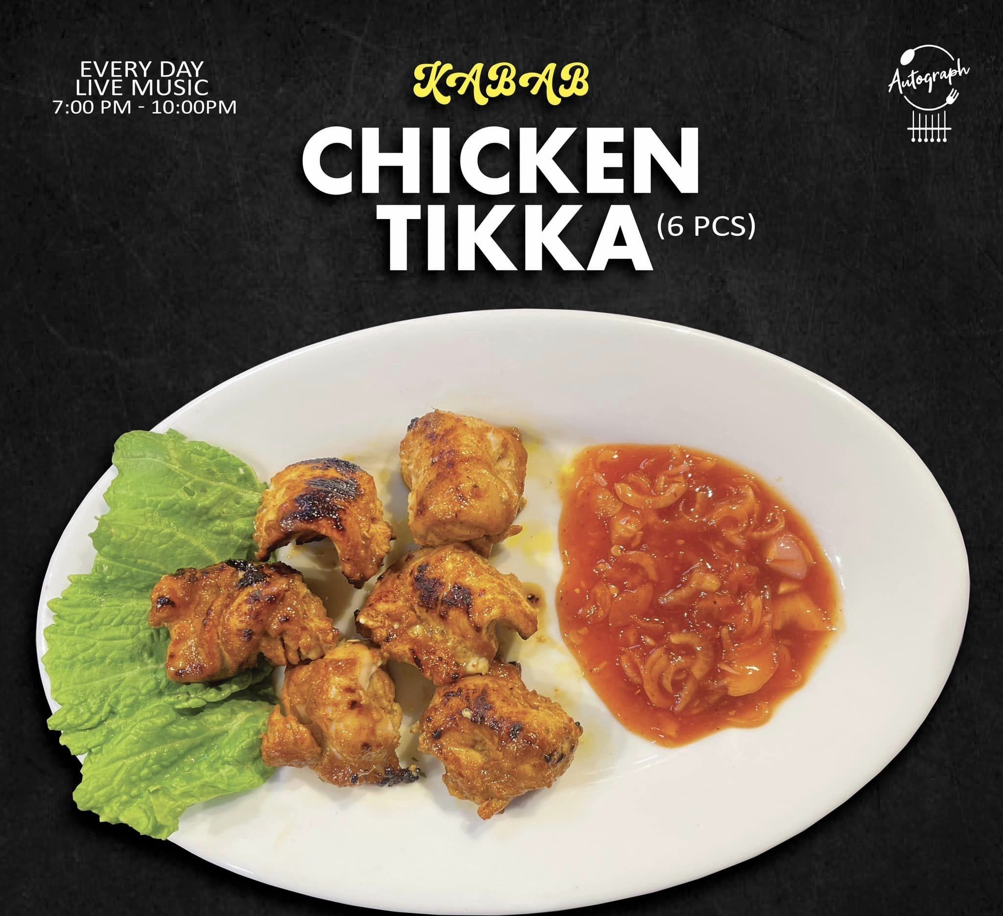 Chicken Tikka Kabab (6pcs) 