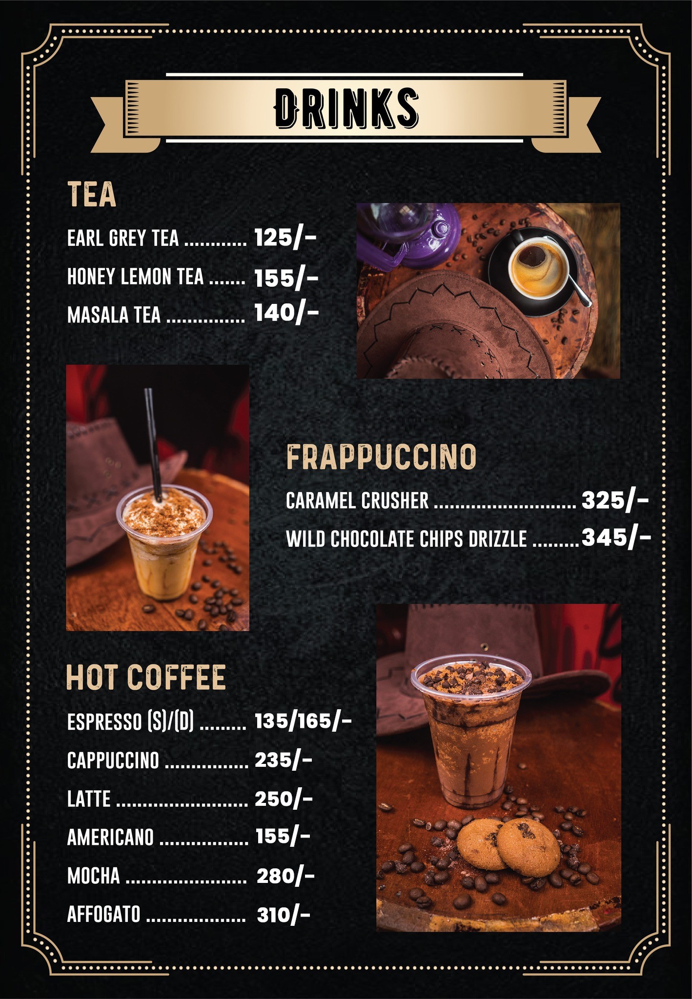 Drinks Menu