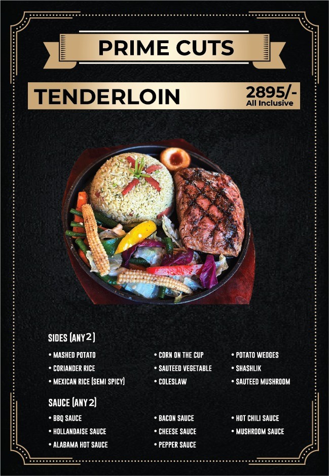 TENDERLOIN MENU