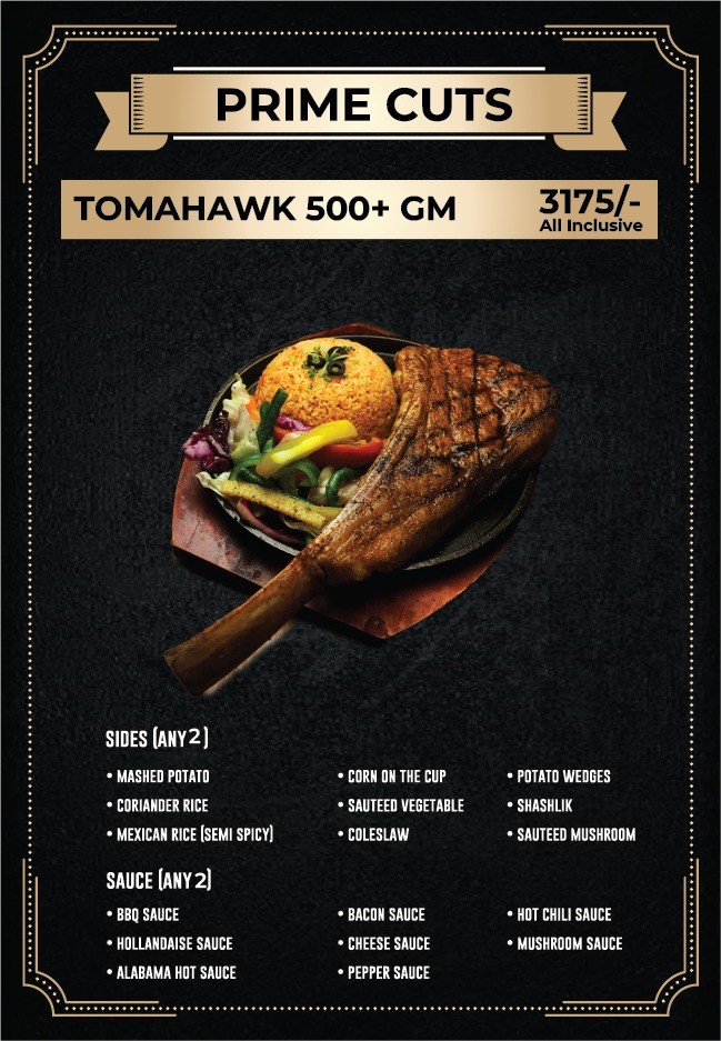 Tomahawk Menu
