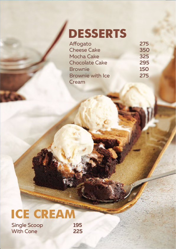 Dessert Menu