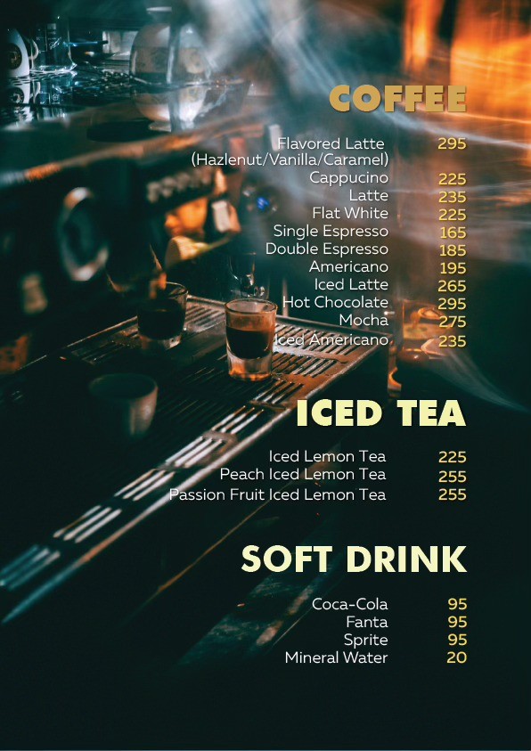 Coffee Menu