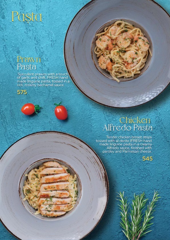 Pasta Menu