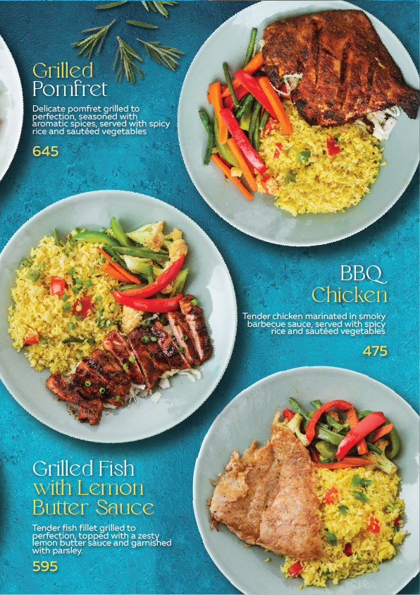 Seafood Menu