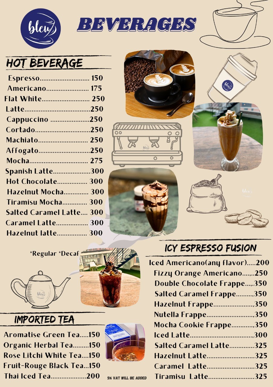 Drinks Menu