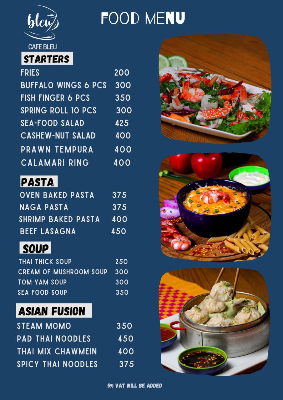 Fastfood Menu