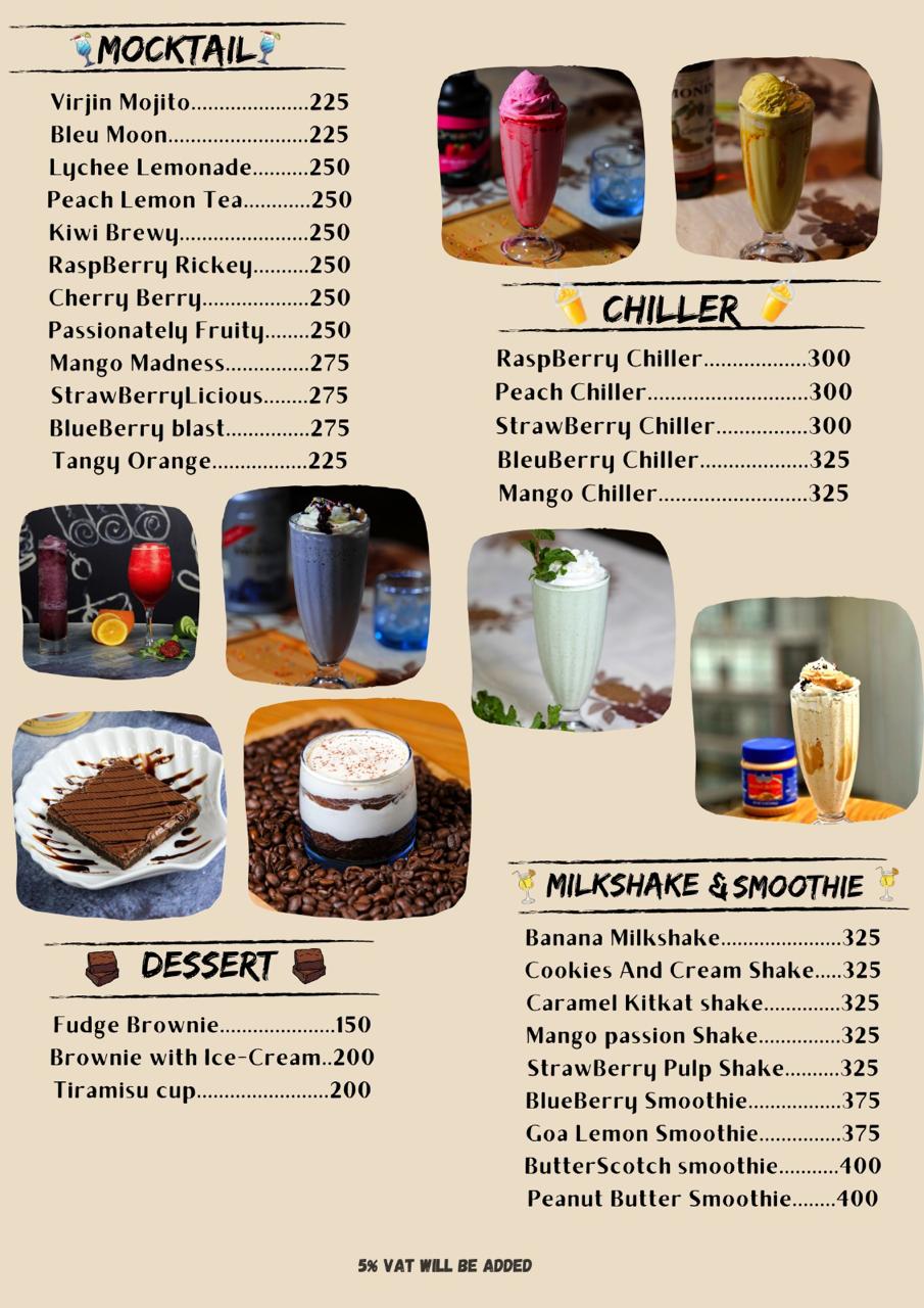 Drinks Menu