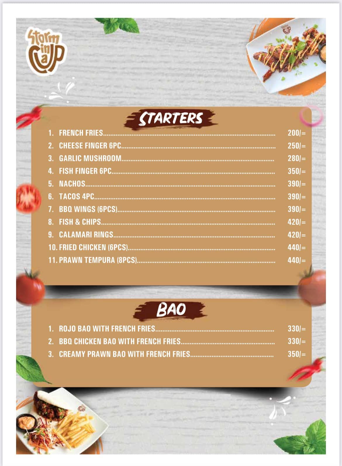 Starter Menu