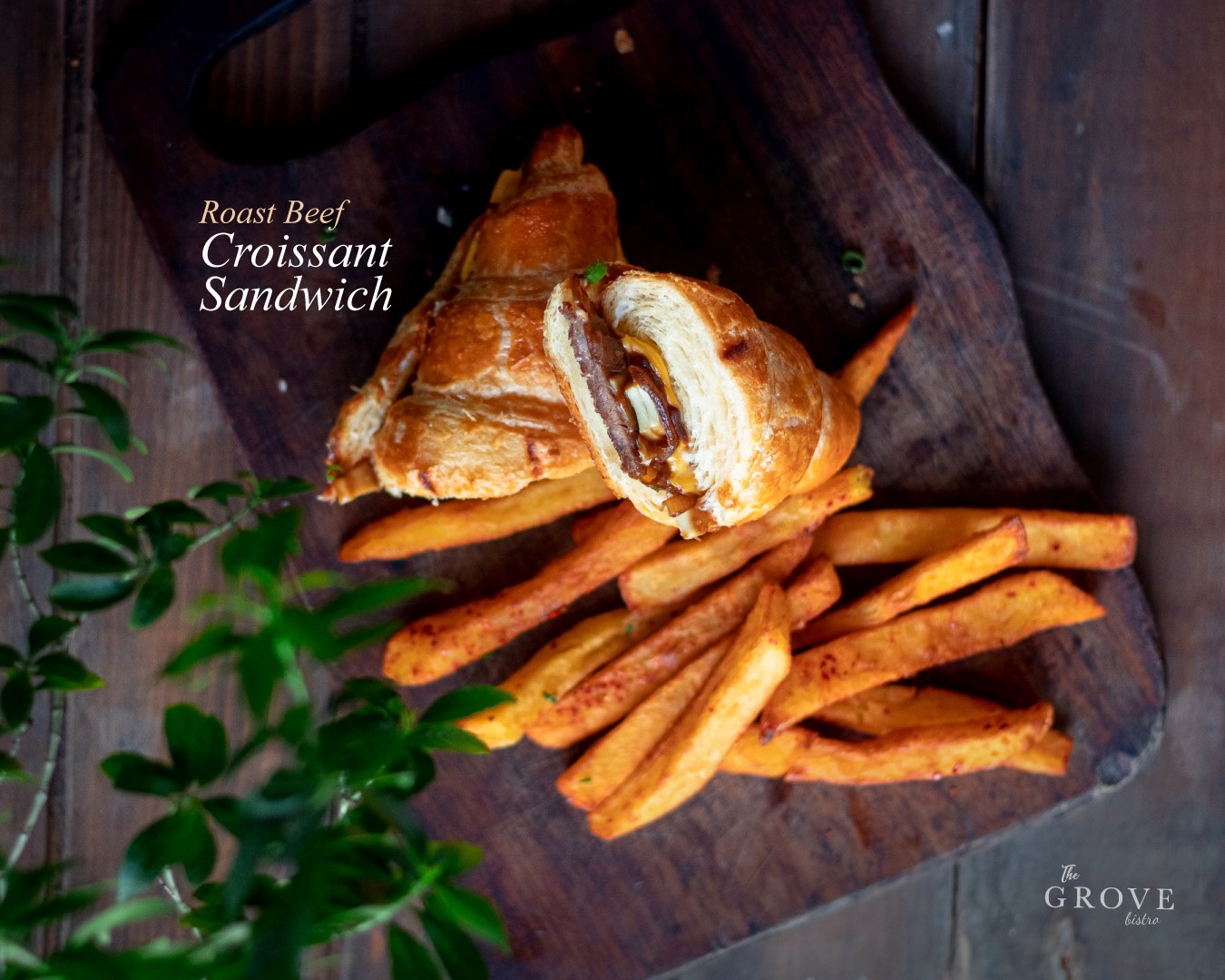 Roast Beef Croissant Sandwich