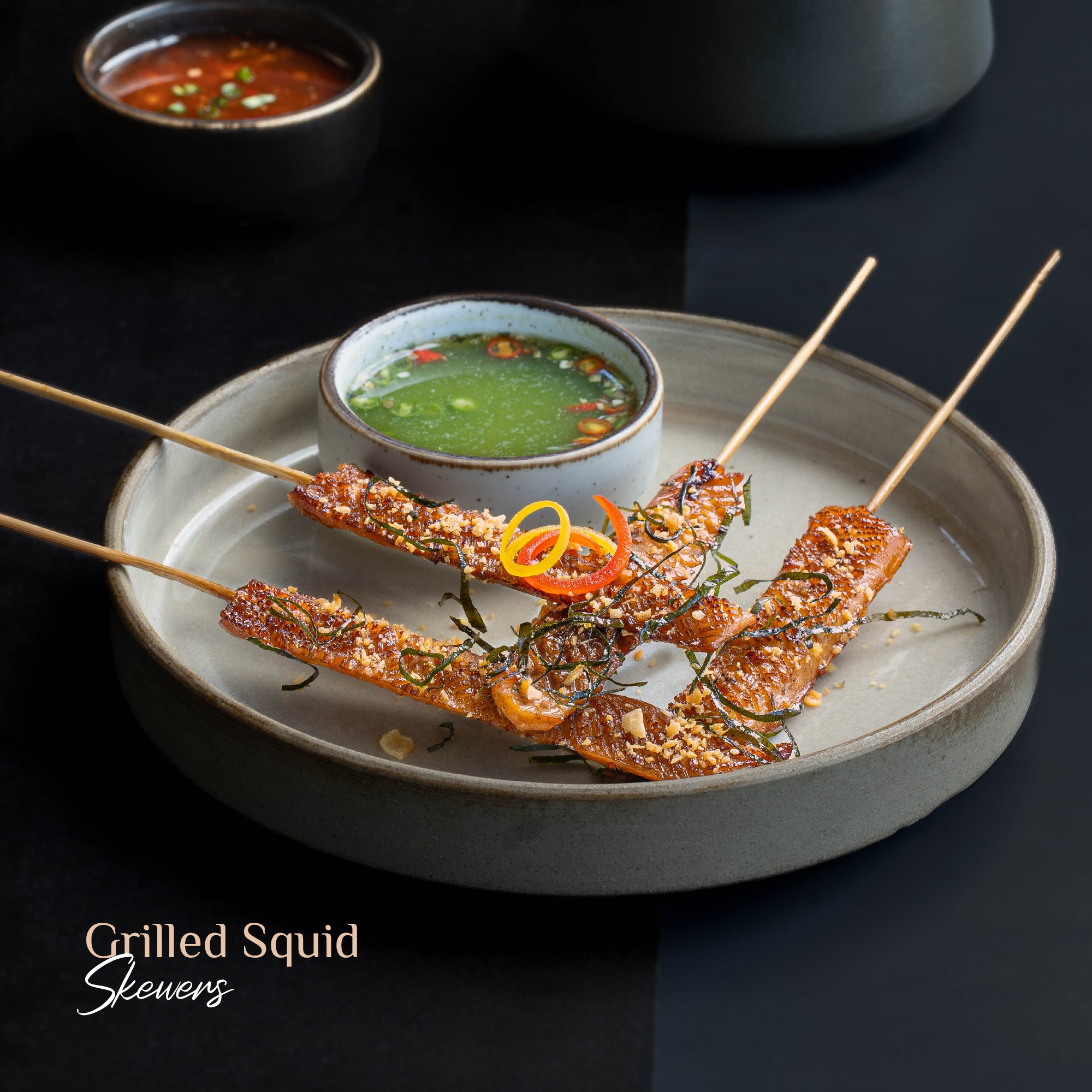 Grilled Squid Skewers 