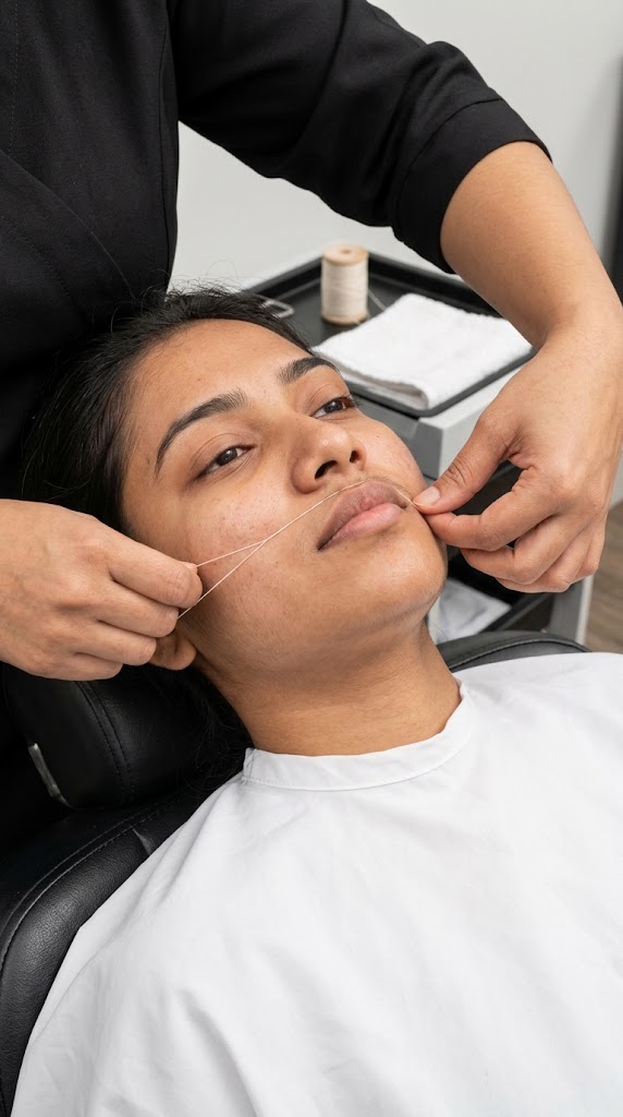 Upperlip Threading