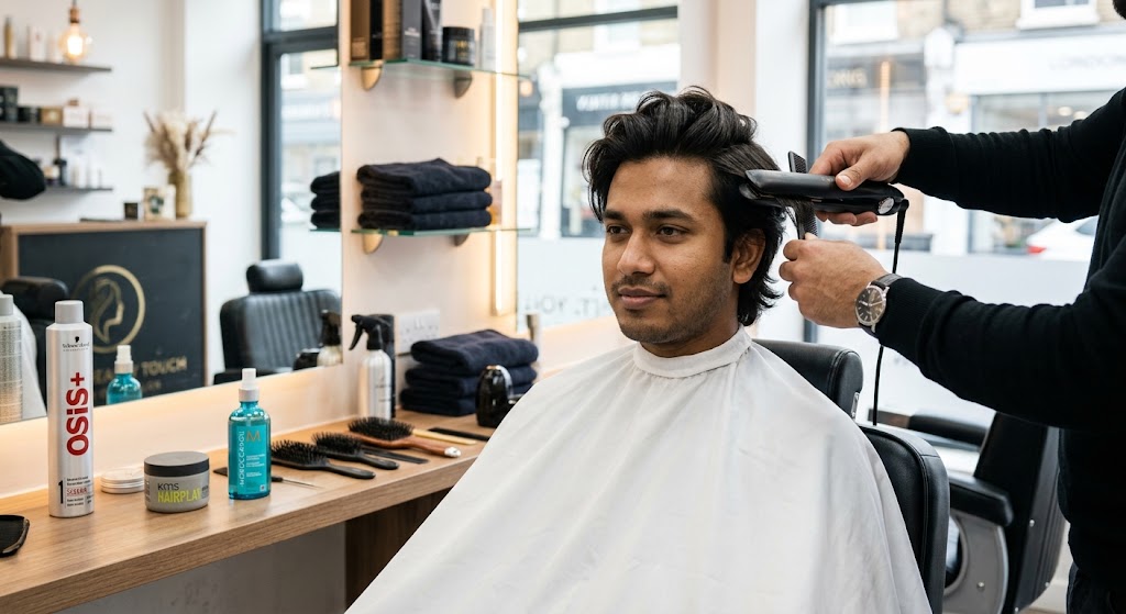 Hair Settings with Iron & Spray/Gel/Serum Apply