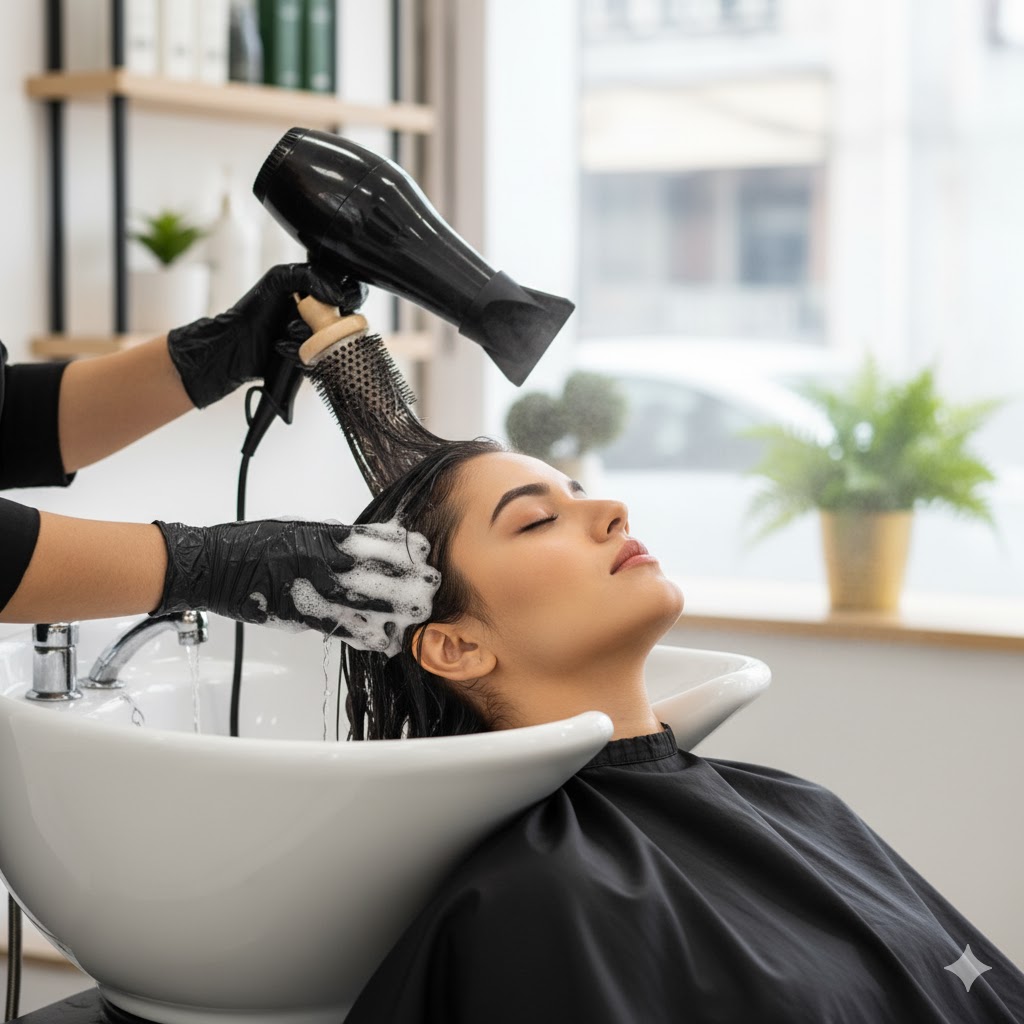 Hair Shampoo Wash + Dry