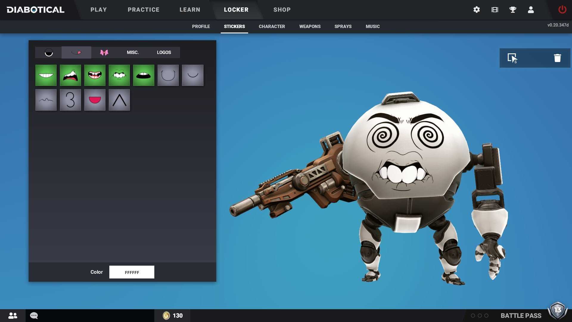 Diabotical Gameplay Character Creator Eggbot