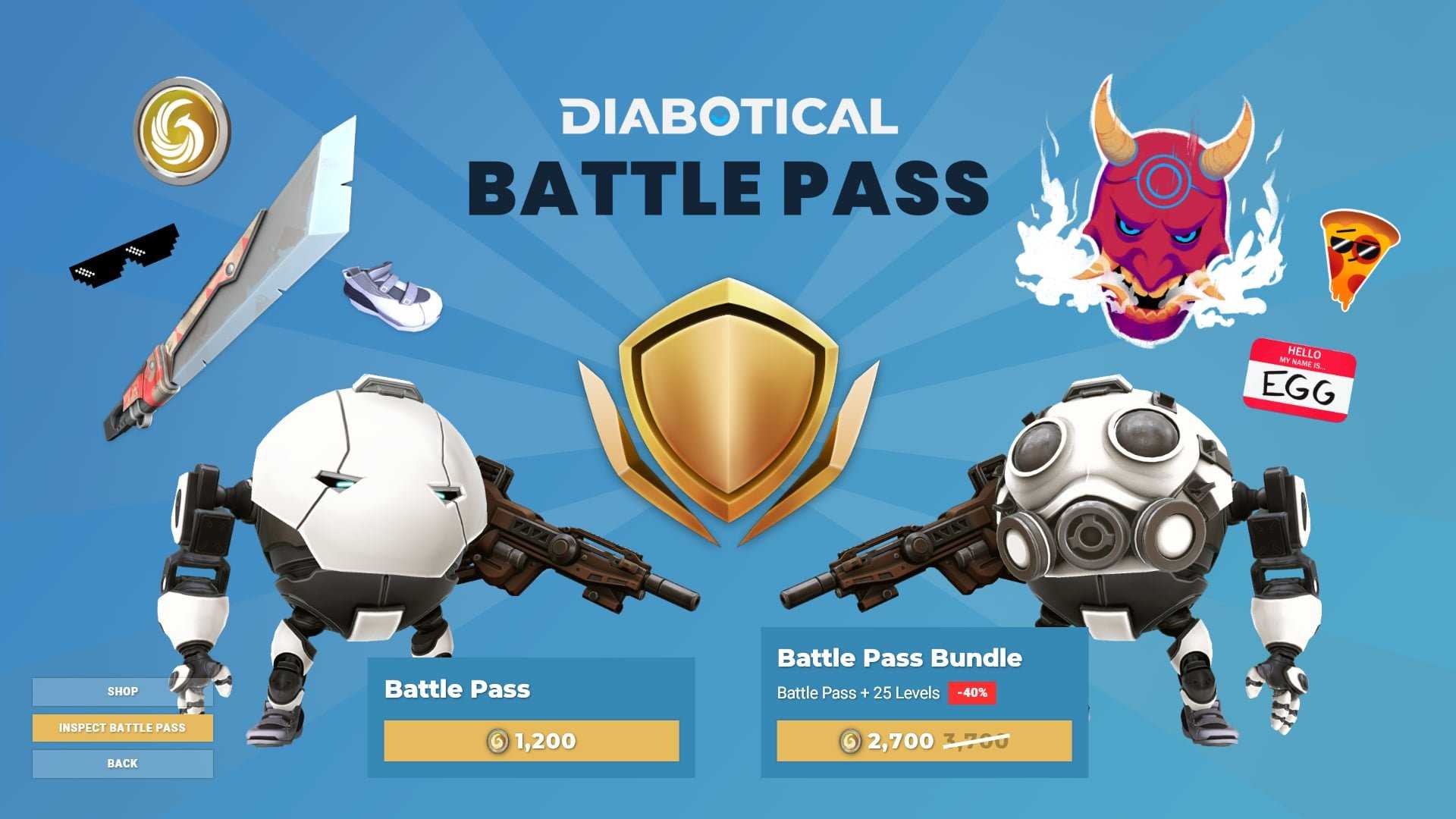 Diabotical Gameplay Shop Battlepass