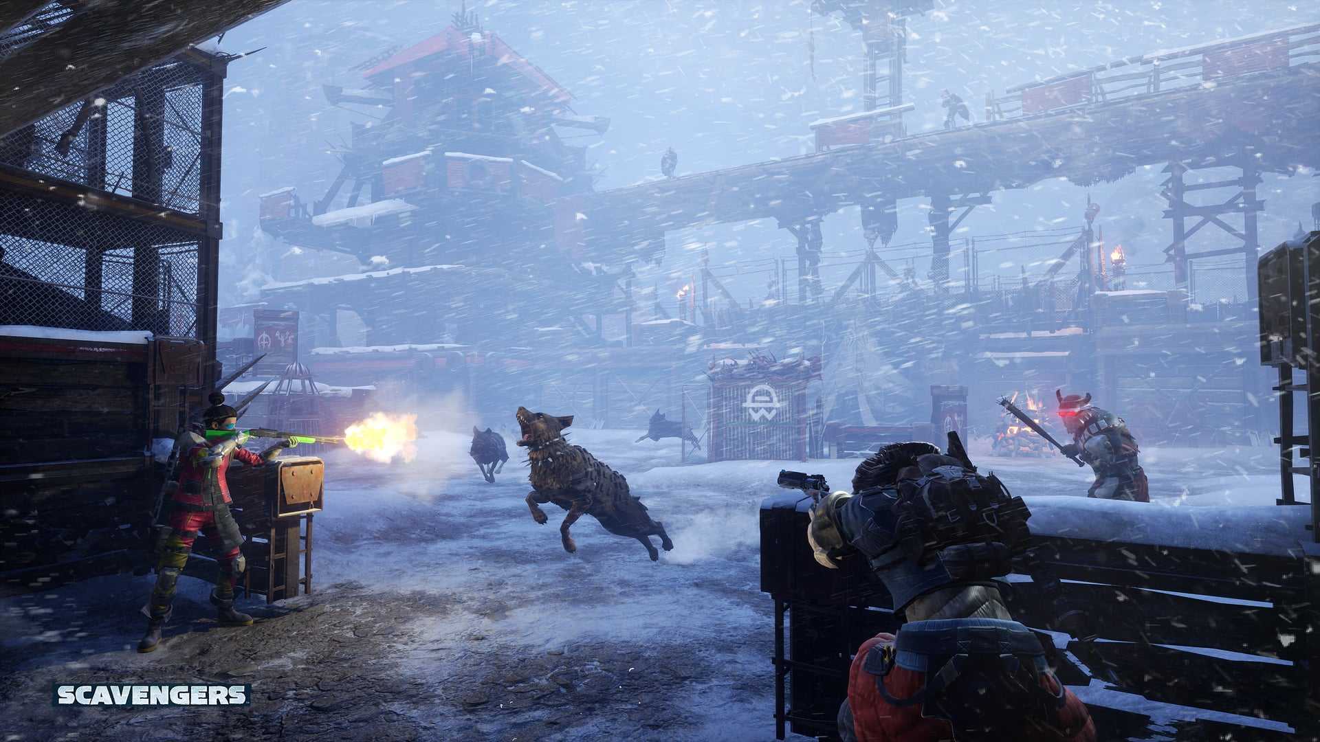 Scavengers Gameplay Screenshot Base Outlanders Dog