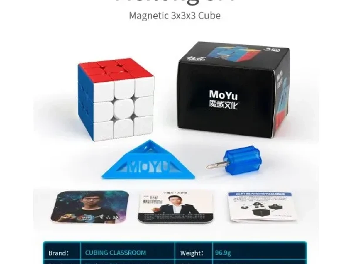 Cube Puzzle 3x3 Moyu Meilong 3M 3 M magnet Magnetic Stickerless