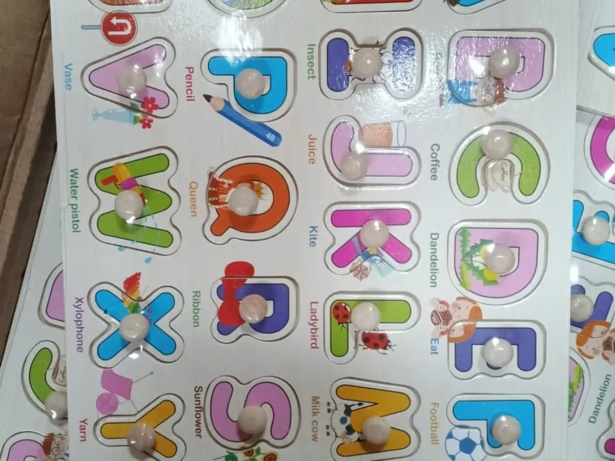 Puzzle Knob Wooden Puzzle Kayu Puzzle Buah Sayur Hewan Mainan Edukasi Anak Chunky Toys