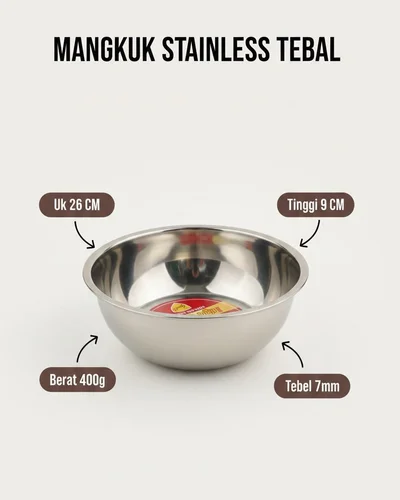 Mangkuk Stainless (TEBEL)