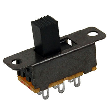 Harfington Uxcell 10 Pcs 6.0mm High Knob 6 Pin 3 Position 2P2T DPDT Panel Slide Switch 0.5A 50V DC