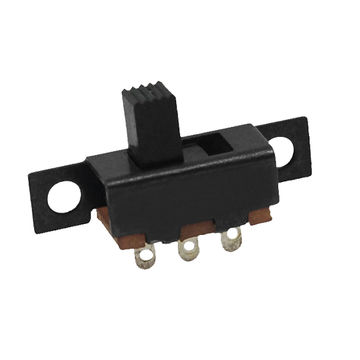 Harfington Uxcell 10pcs 5.2mm Height Knob 3 Pin 2 Position 1P2T Panel Slide Switch 0.5A 50V DC