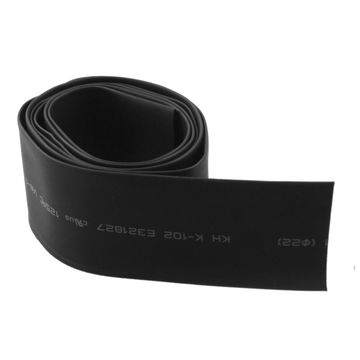 Harfington Uxcell 22 mm Durchmesser 1 Meter schwarze Polyolefin-Schrumpfschläuche