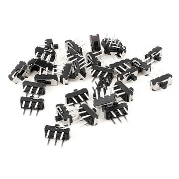 Harfington Uxcell 30 Pcs On/Off SPDT 1P2T 6 Pin Vertical Mini DIP Slide Switch 9x4x3.5mm