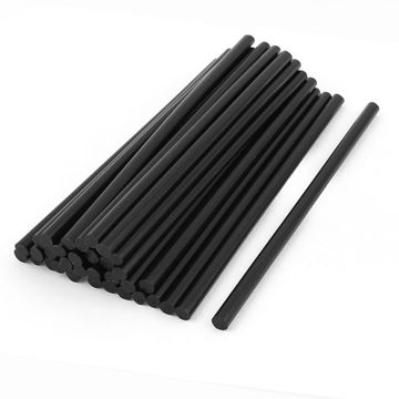 Uxcell 12 Pcs 11mm Dia 270mm Length Soldering Iron Black Hot Melt Glue Sticks