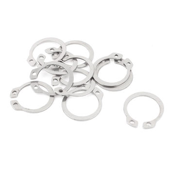 uxcell 40mm External Circlips C-Clip Retaining Shaft Snap Rings 304  Stainless Steel 20pcs