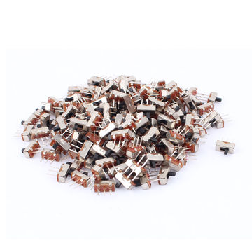 Harfington Uxcell 200Pcs 2 Position On/Off SPDT 3 Terminal PCB Panel Mini Vertical Slide Switch