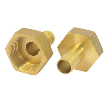 Uxcell G1/2 Female G3/4 Male Pipe Fitting Brass Bulkhead Fitting with  Silicone Gasket 