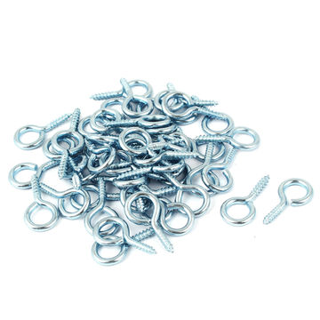 Uxcell Jewelry Garden Vine Wire 3.9mm Thread Dia Eyelet Screw Eye Hook  20pcs 