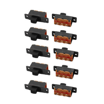Harfington Uxcell 10Pcs 2 Position 3P SPDT Micro Miniature PCB Slide Switch Latching Toggle Switch