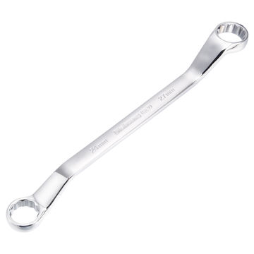 Harfington Uxcell 24mm x 27mm 12 Point Offset Double Box End Wrench Polished Finish, Cr-V