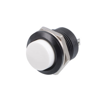 Uxcell 5-Pack 22mm Momentary Push Button Switch – Green LED 24V, 1 NO 1 NC, Round With Fixed Ring